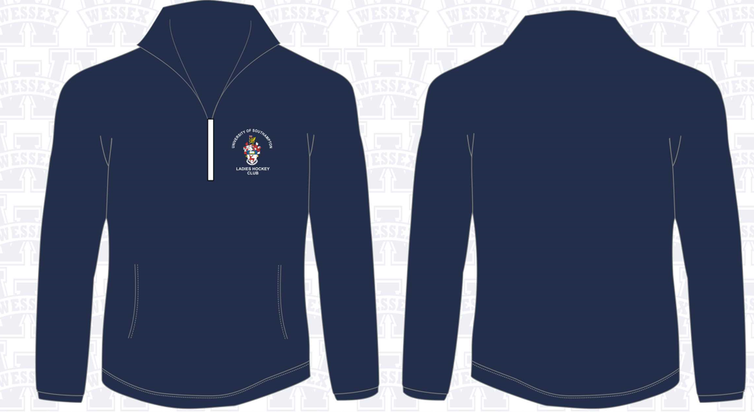 Ladies hockey skin 1/4 zip sweatshirt